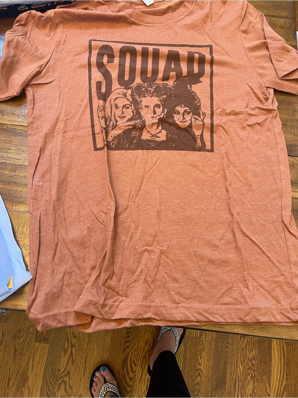 Bella Canvas Rust 'SQUAD' Graphic Short Sleeve Tee